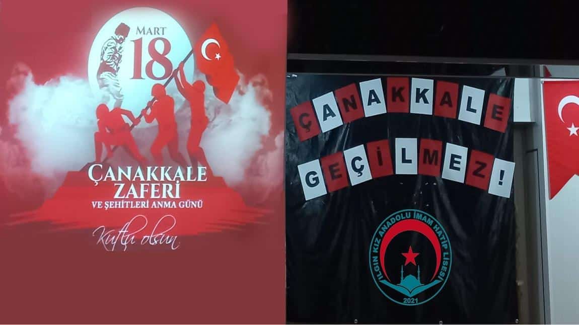 18 Mart Çanakkale Zaferi'ni Okulumuzda Kutladık